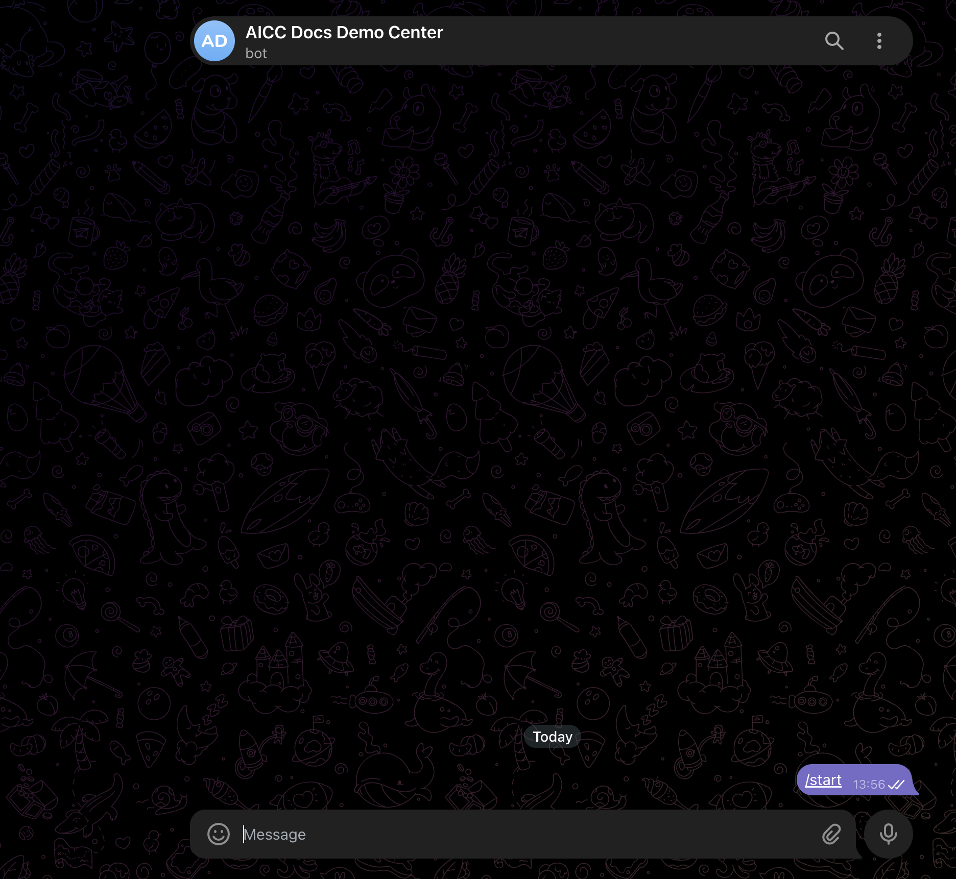 Gửi tin nhắn kiểm tra từ Telegram